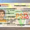 arizona drivers license template