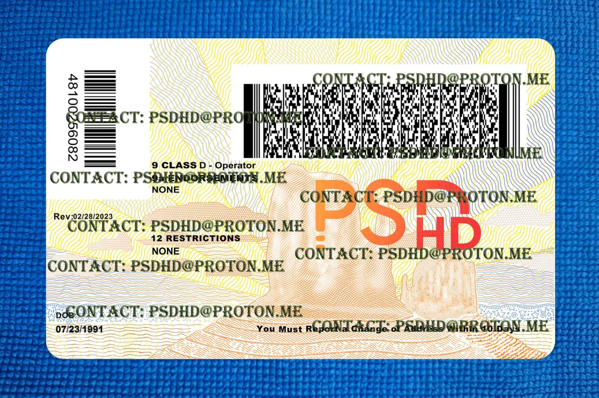 Arizona Drivers License Template New V1 1200 DPI