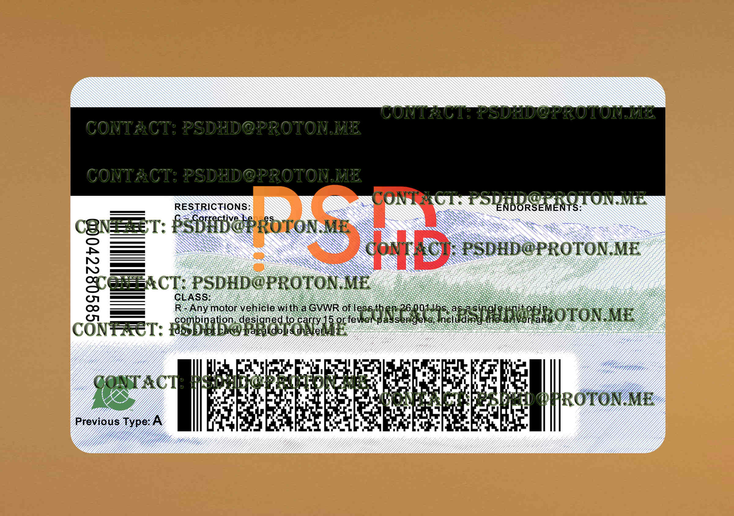 Colorado Drivers License Template New V1 2400 DPI back of colorado drivers license