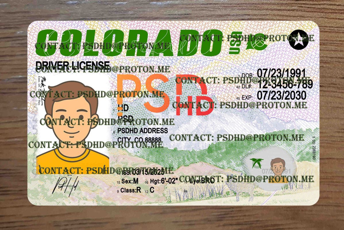 colorado drivers license template colorado drivers license template