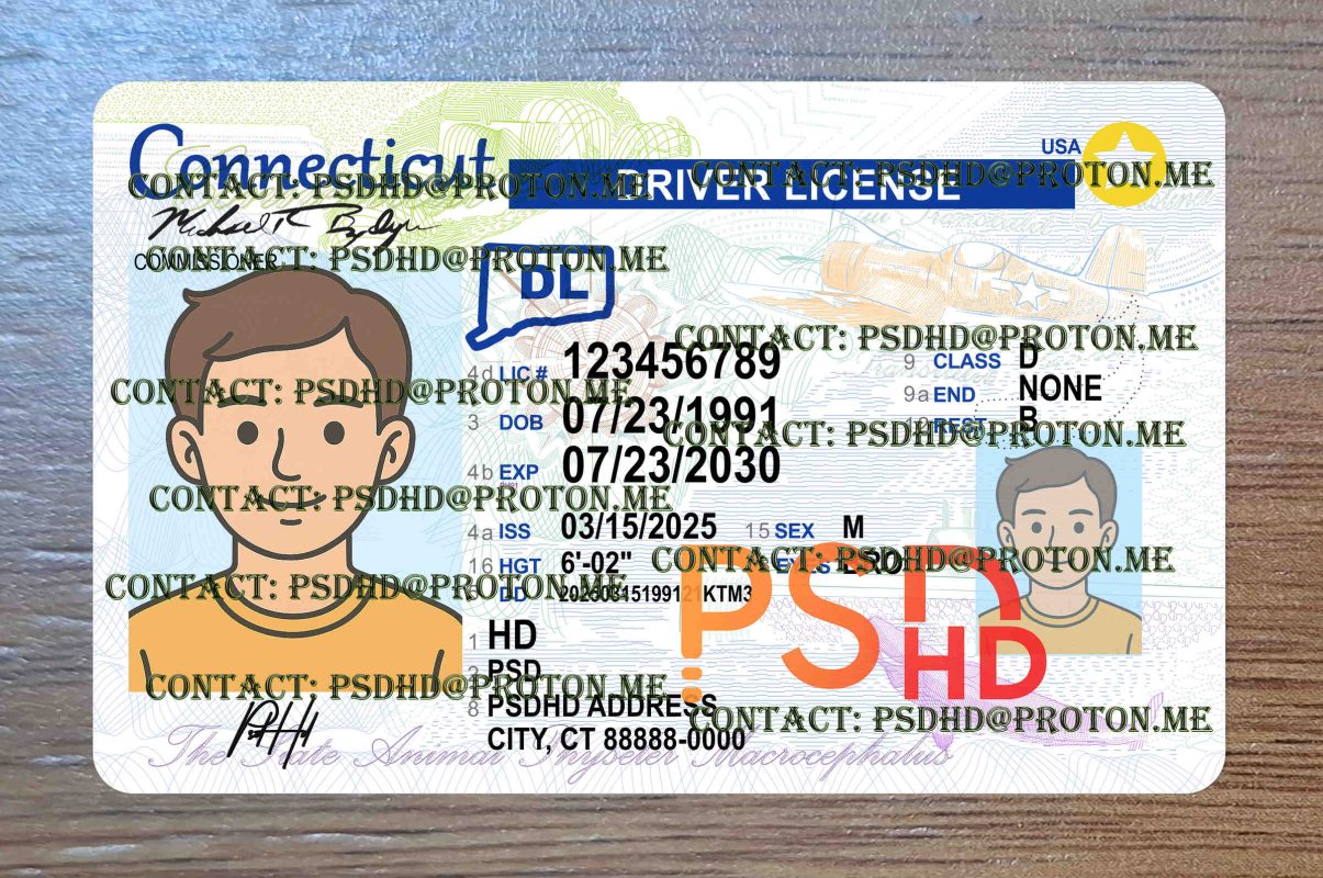 connecticut drivers license template connecticut drivers license template