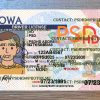 iowa drivers license template