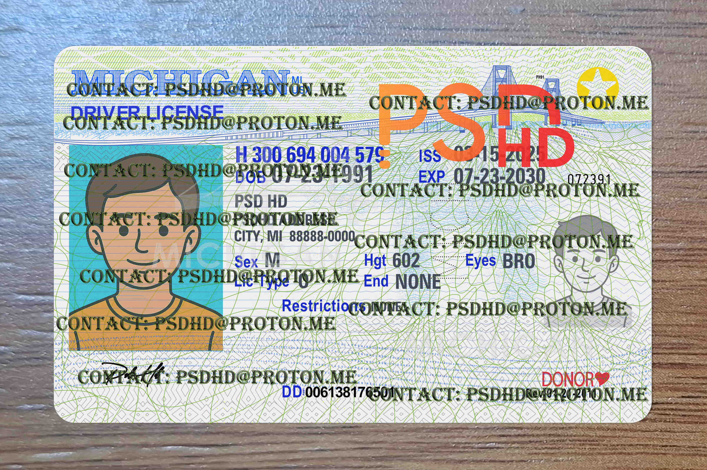 Fake Michigan Drivers License New V2 1200 DPI fake michigan drivers license