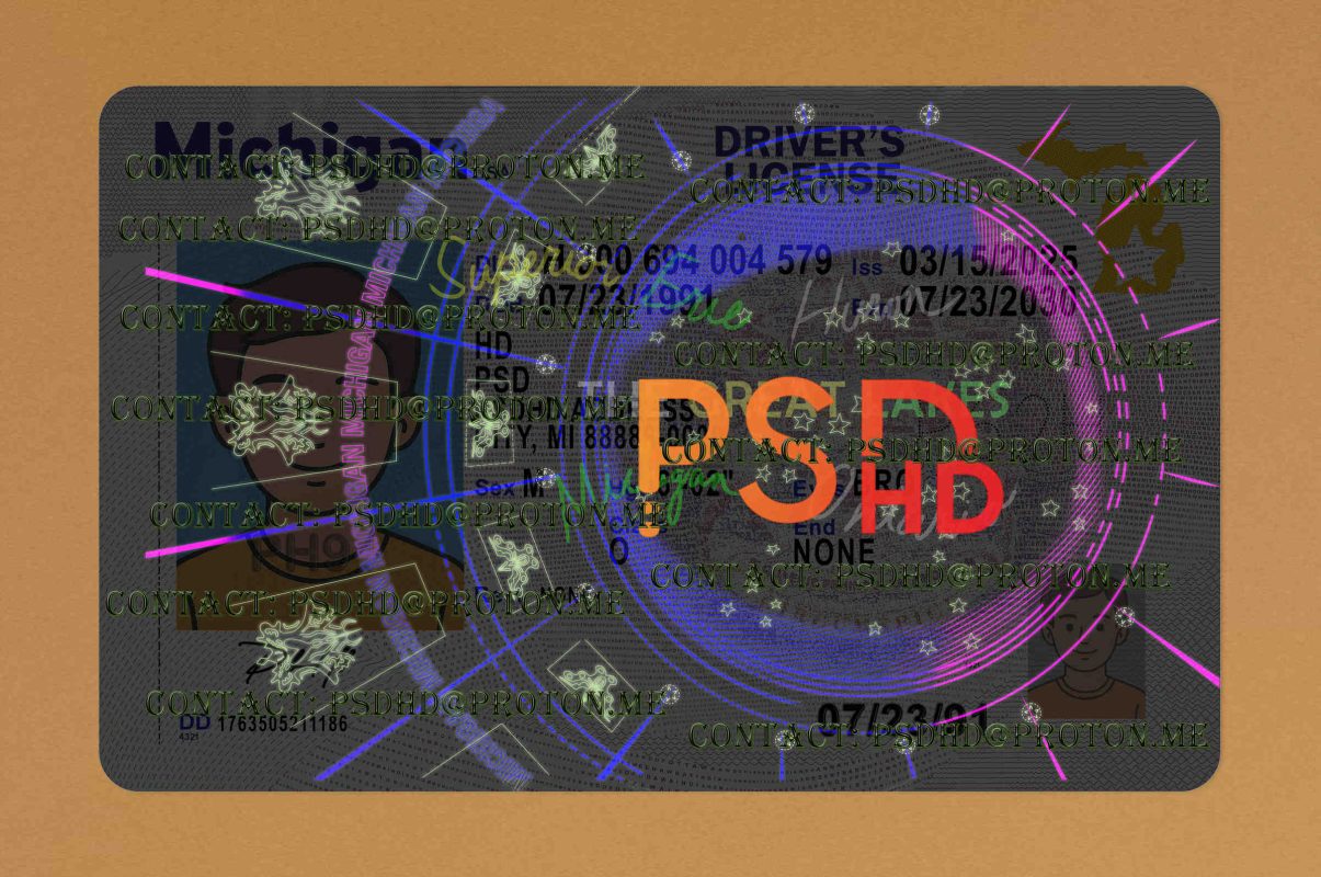Michigan Drivers License Psd michigan drivers license psd