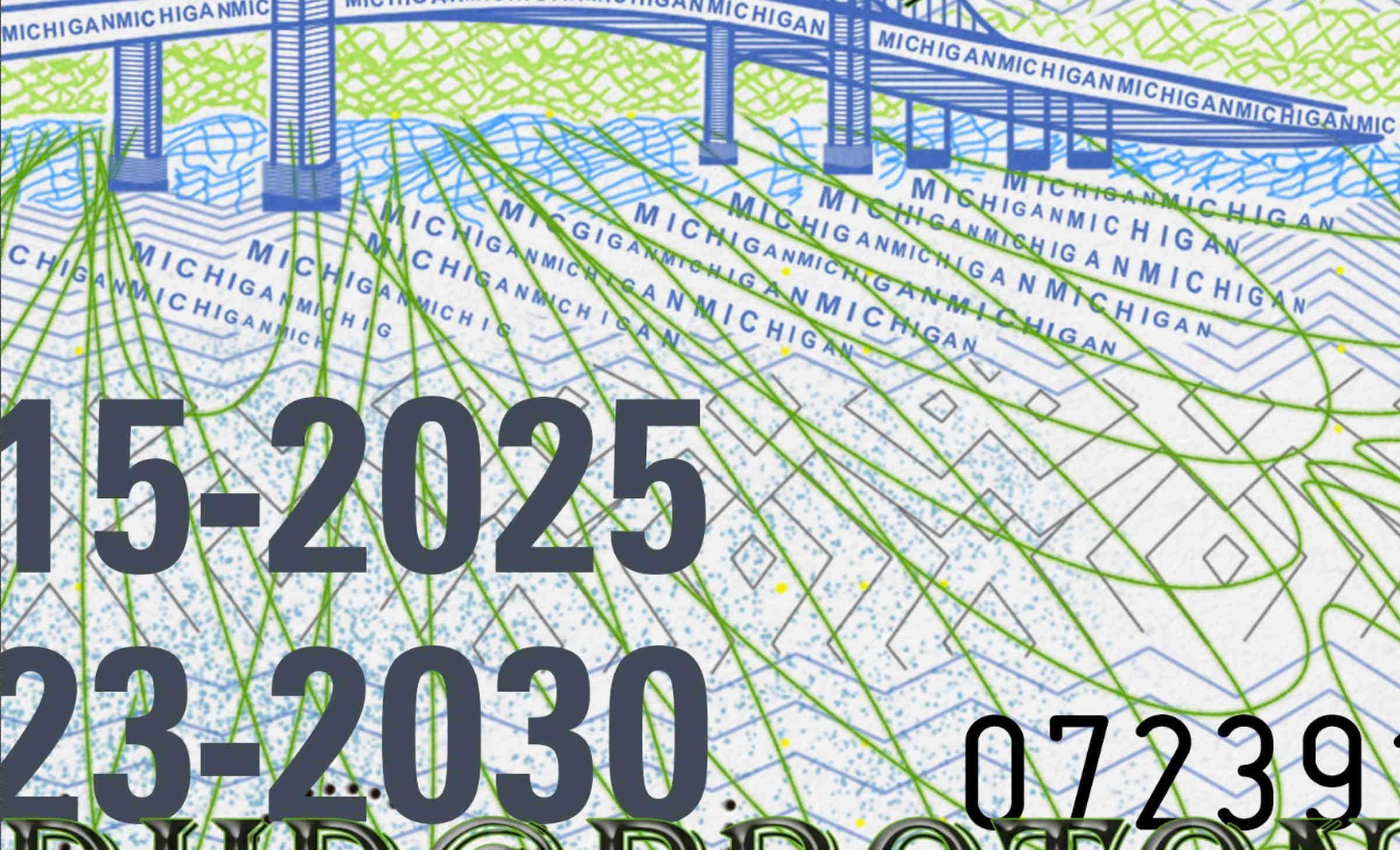 Michigan Enhanced Drivers License Template New 1200 DPI Michigan Enhanced Driver License PSD