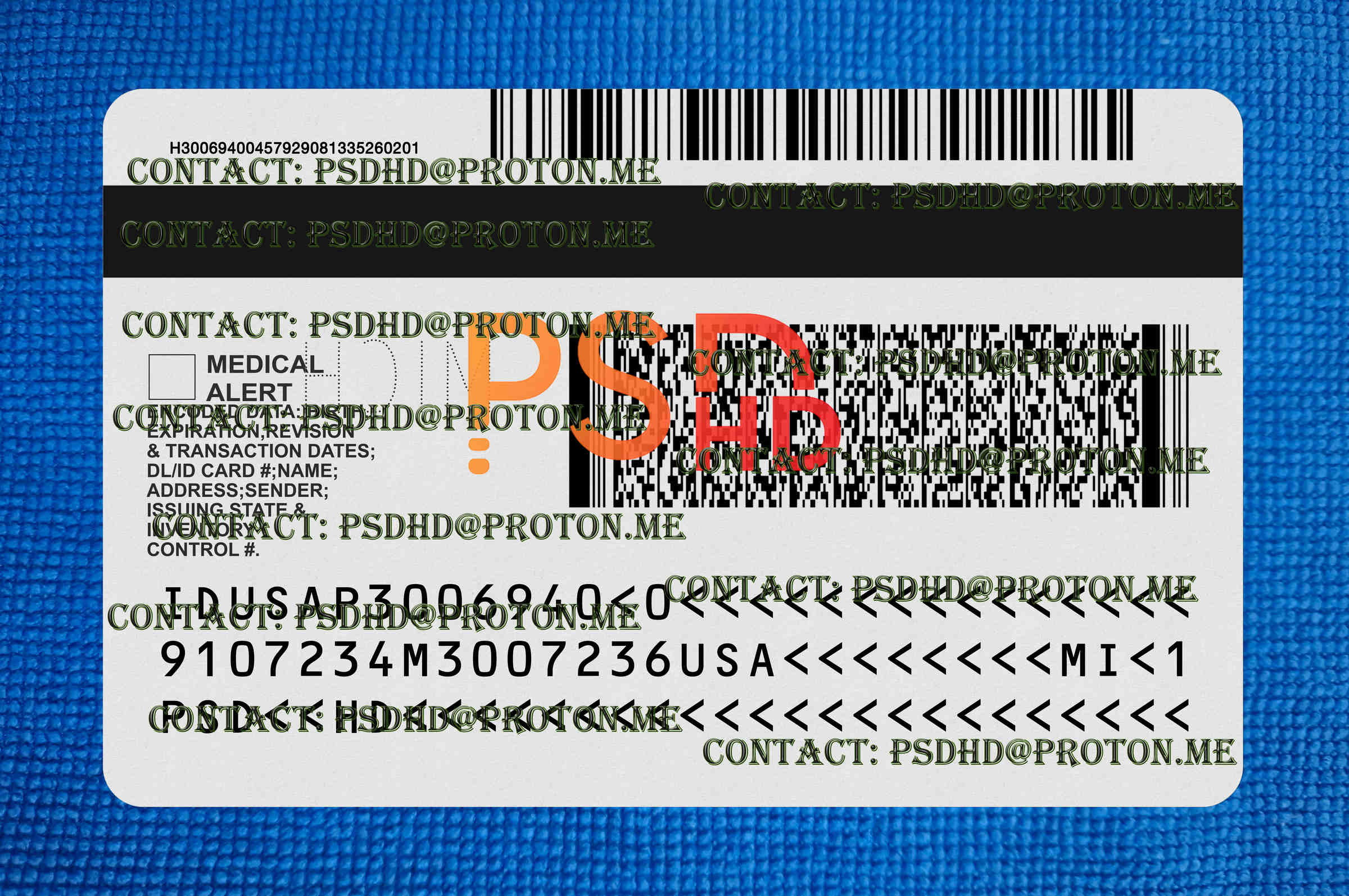 Michigan Enhanced Drivers License Template New 1200 DPI Back Of Michigan Enhanced Drivers License