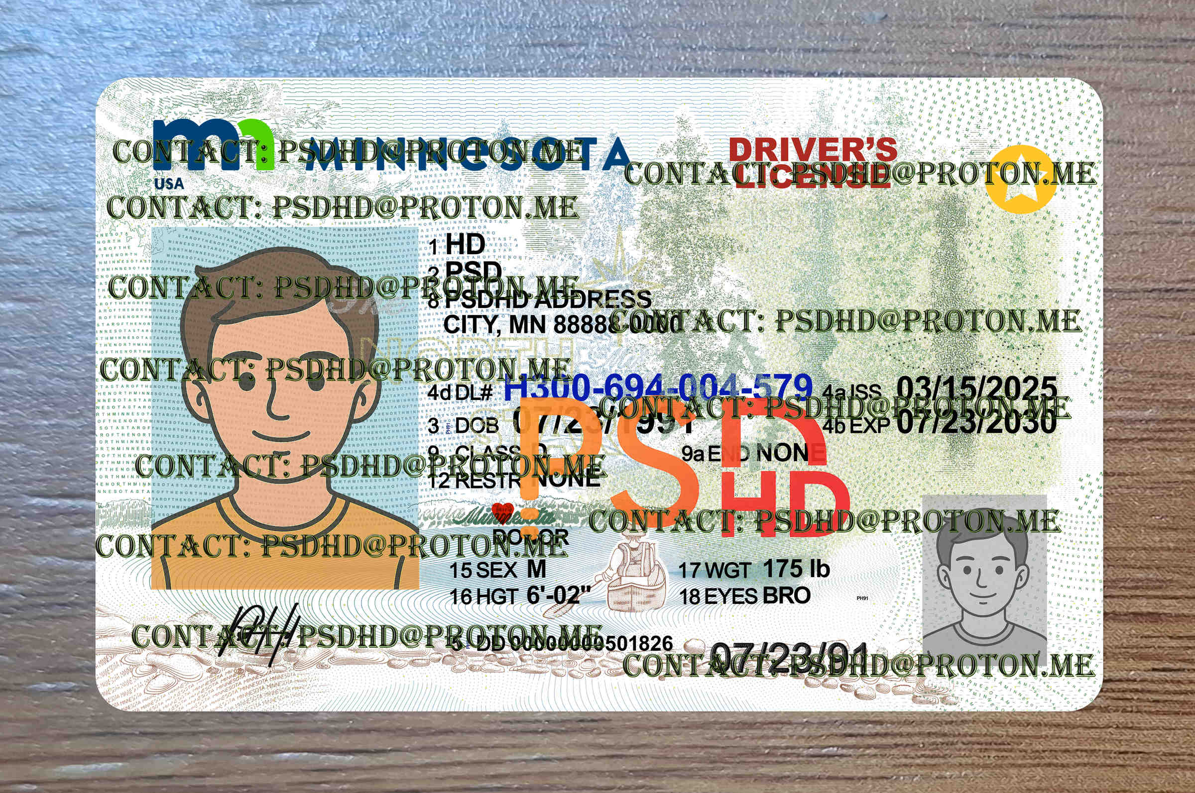 Minnesota Drivers License Template New V1 1200 DPI minnesota drivers license template