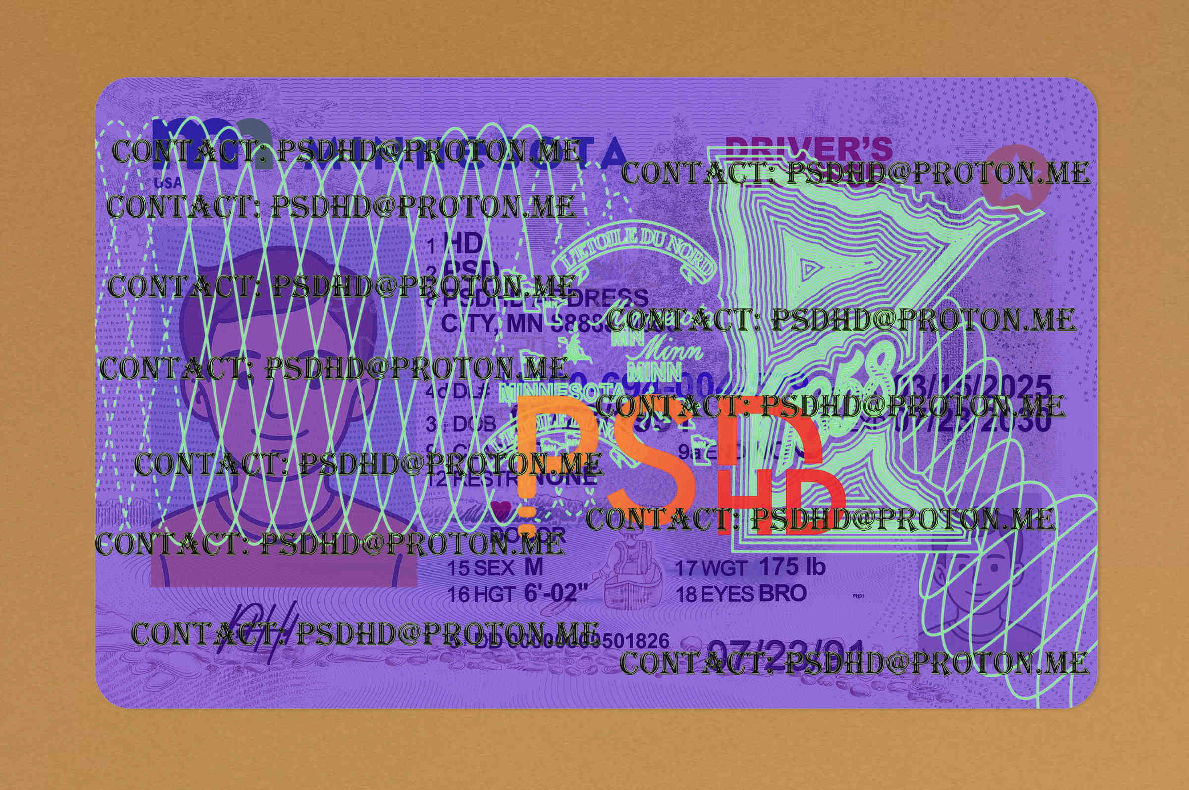Minnesota Drivers License Template New V1 1200 DPI fake minnesota drivers license