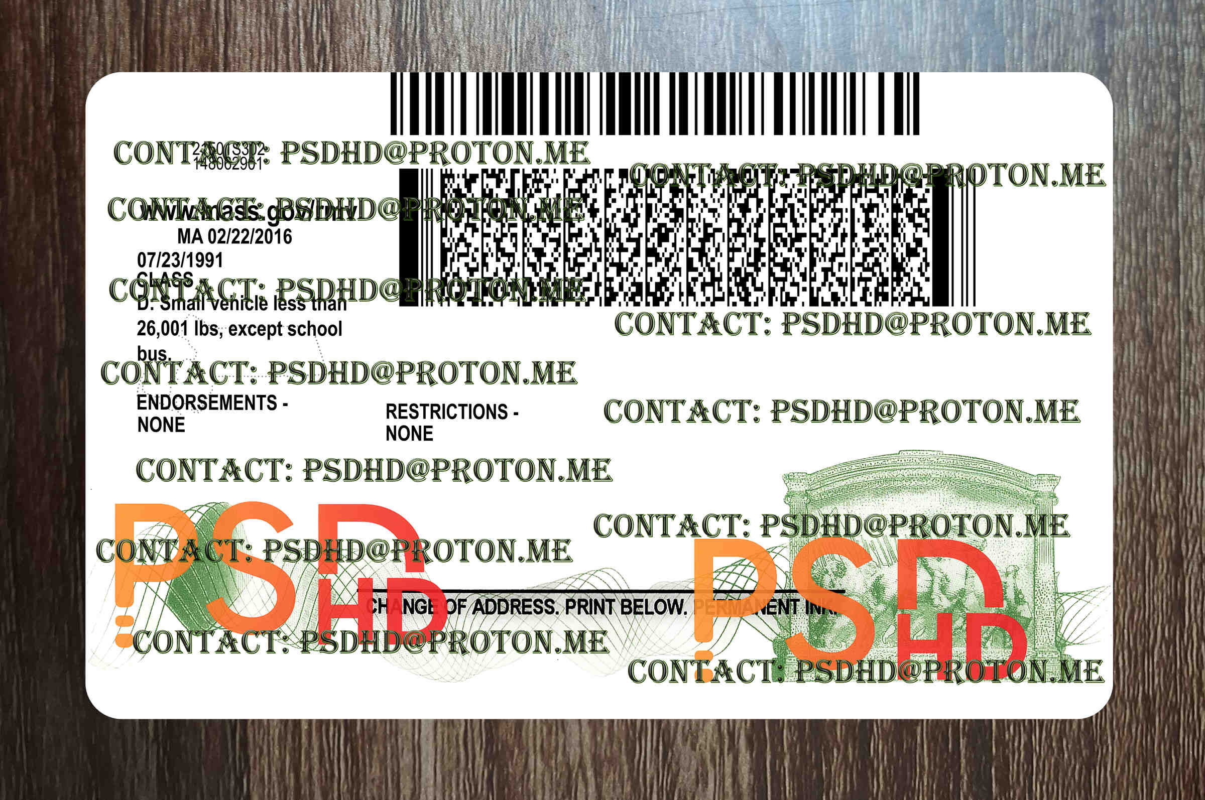 Massachusetts Drivers License Template New V1 1200 DPI back of massachusetts drivers license