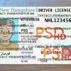 new hampshire drivers license template