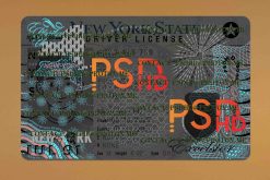 new york drivers license psd