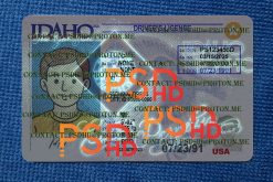Idaho Drivers License Template New V1 2400 DPI fake idaho driver license