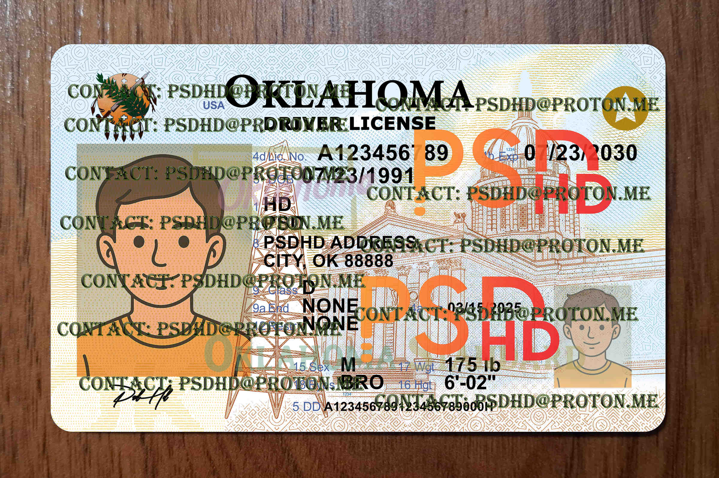 Oklahoma Drivers License Template New V1 1200 DPI oklahoma drivers license template