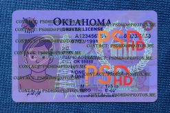 Oklahoma Drivers License Template New V1 1200 DPI fake oklahoma driver license