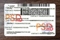 Oklahoma Drivers License Template New V1 1200 DPI back of oklahoma drivers license