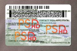 back of oregon drivers license