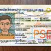 rhode island drivers license template