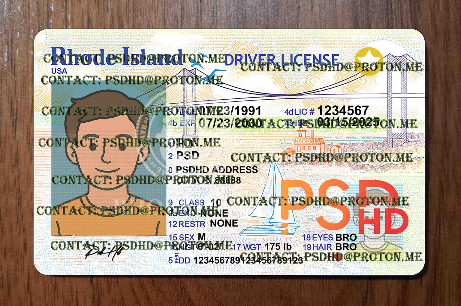 Marshall Island Driver License Example.pdf Rhode Island Drivers License Template New V1 1200 DPI