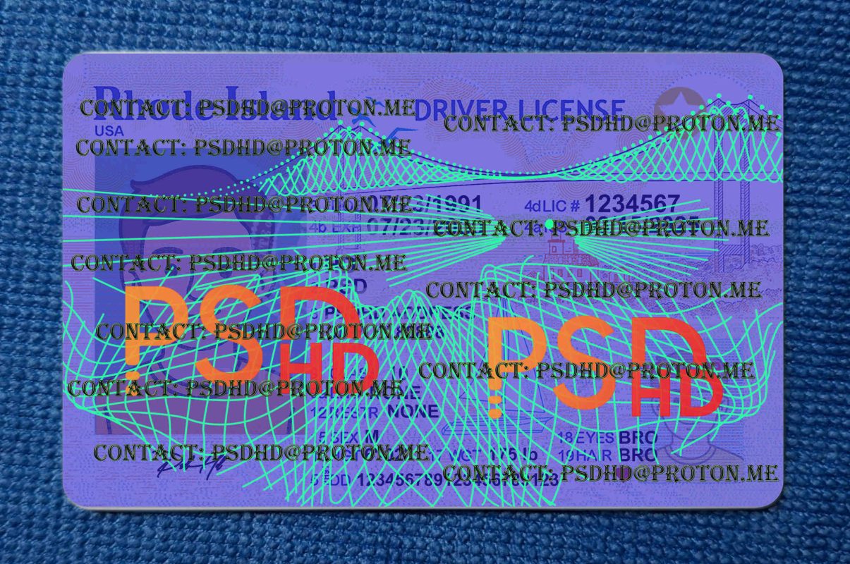 fake rhode island drivers license