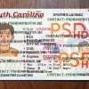 south carolina drivers license template