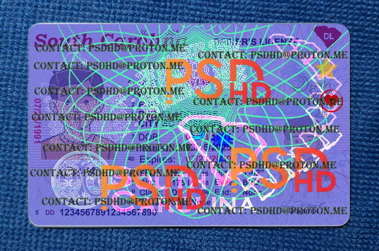 fake south carolina driver license