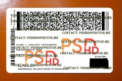 back of south dakota drivers license