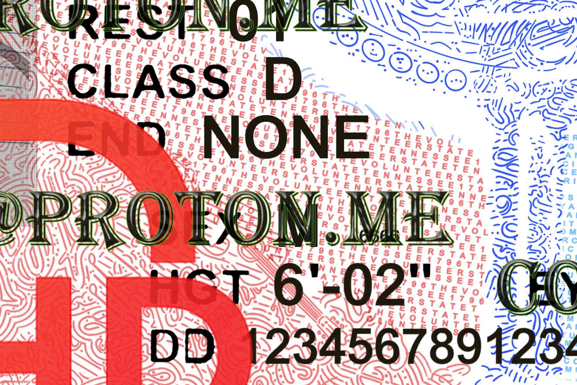 Tennessee Drivers License Template – High Resolution Editable PSD (2400 DPI) blank tennessee drivers license template