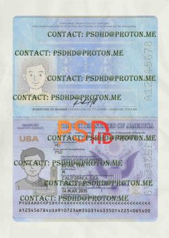 us passport template psd