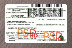 back of wi drivers license