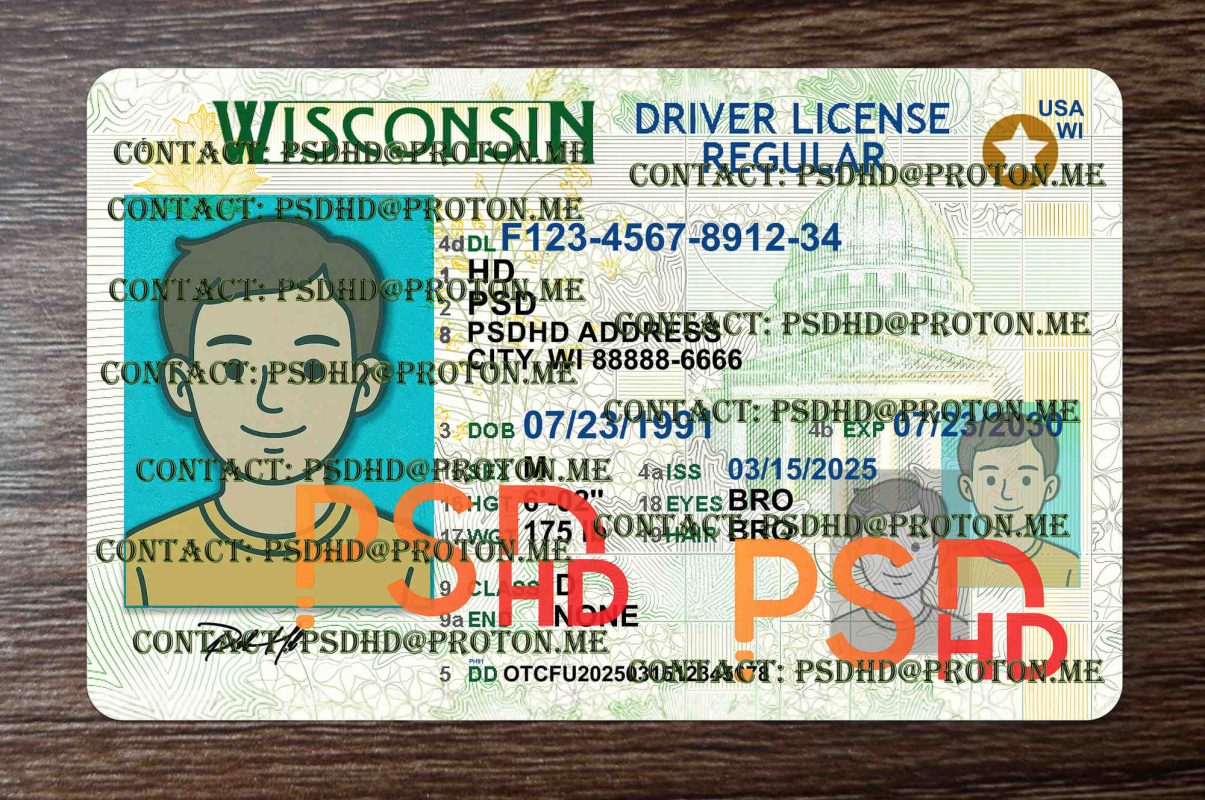 Blank Wisconsin Drivers License blank wisconsin drivers license